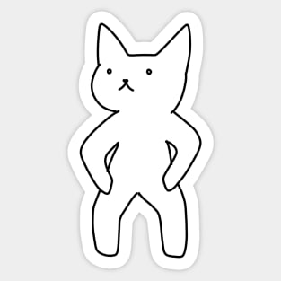 friendrick the cat Sticker